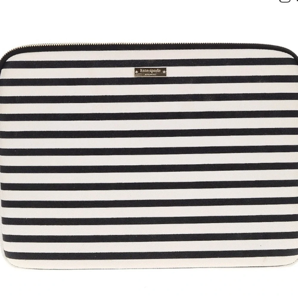 Kate Spade Black and White Striped Case